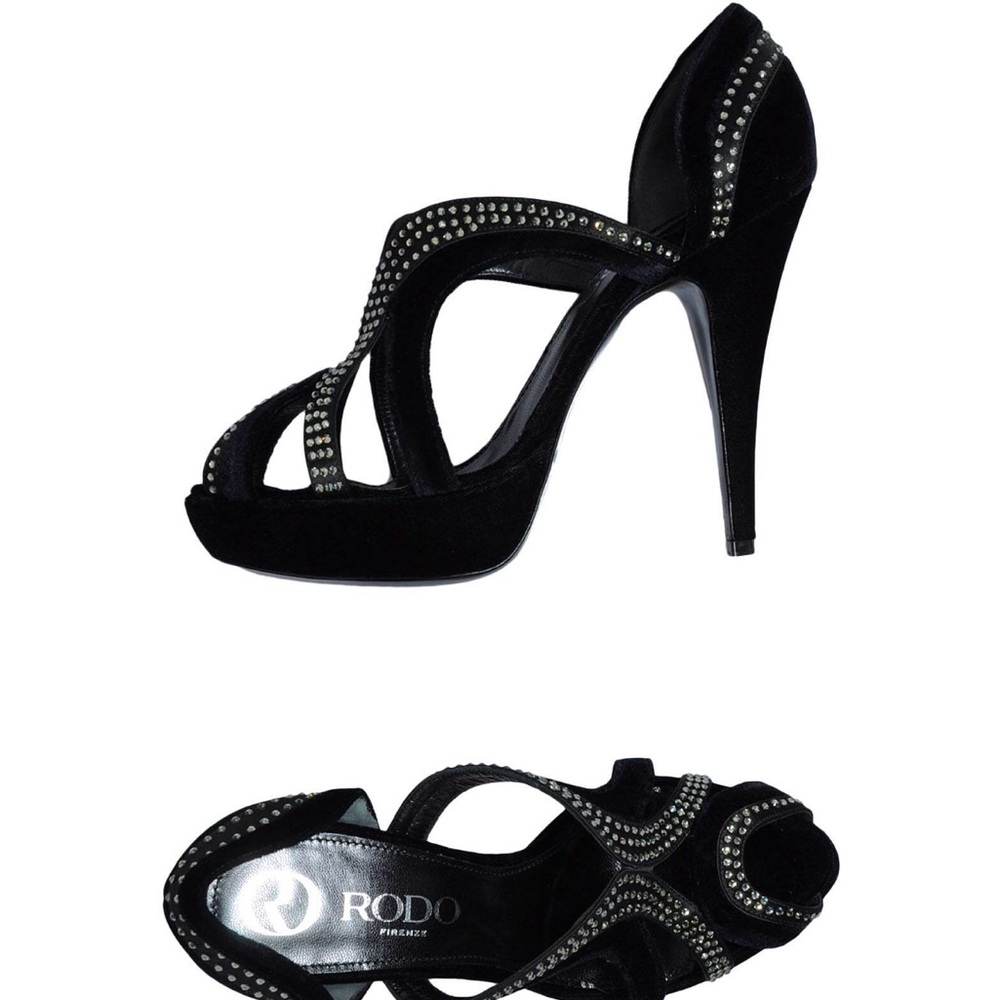 Rodo bejeweled platform sandals